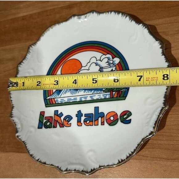 Lake Tahoe Souvenir Plate Decorative Vintage travel decor - Picture 9 of 9